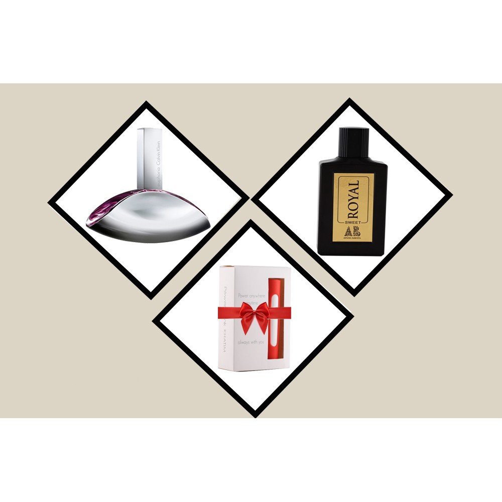 Two distinct perfumes + a gift power bank Two distinct perfumes + a gift power bank