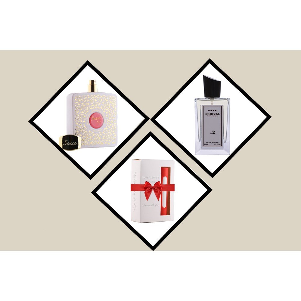 Two distinct perfumes + power bank gift Two distinct perfumes + power bank gift
