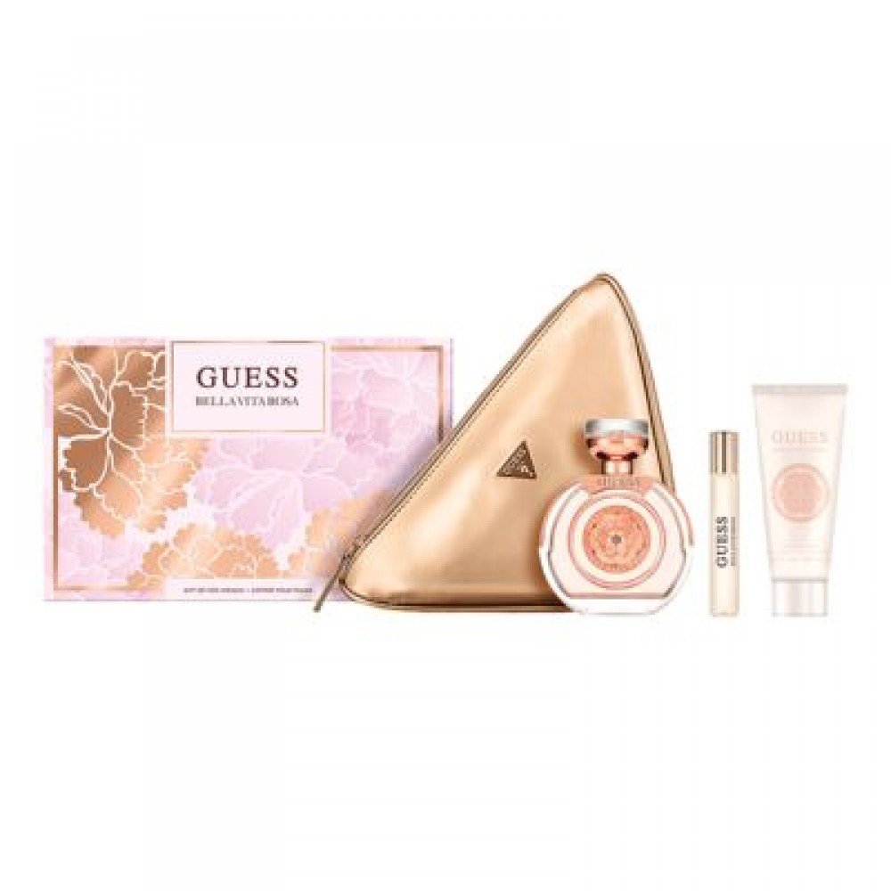 طقم عطر جيس بيلا فيتا  اودي توالت  100مل+عطر بخ15مل+بودي لوشن100مل +شنطه