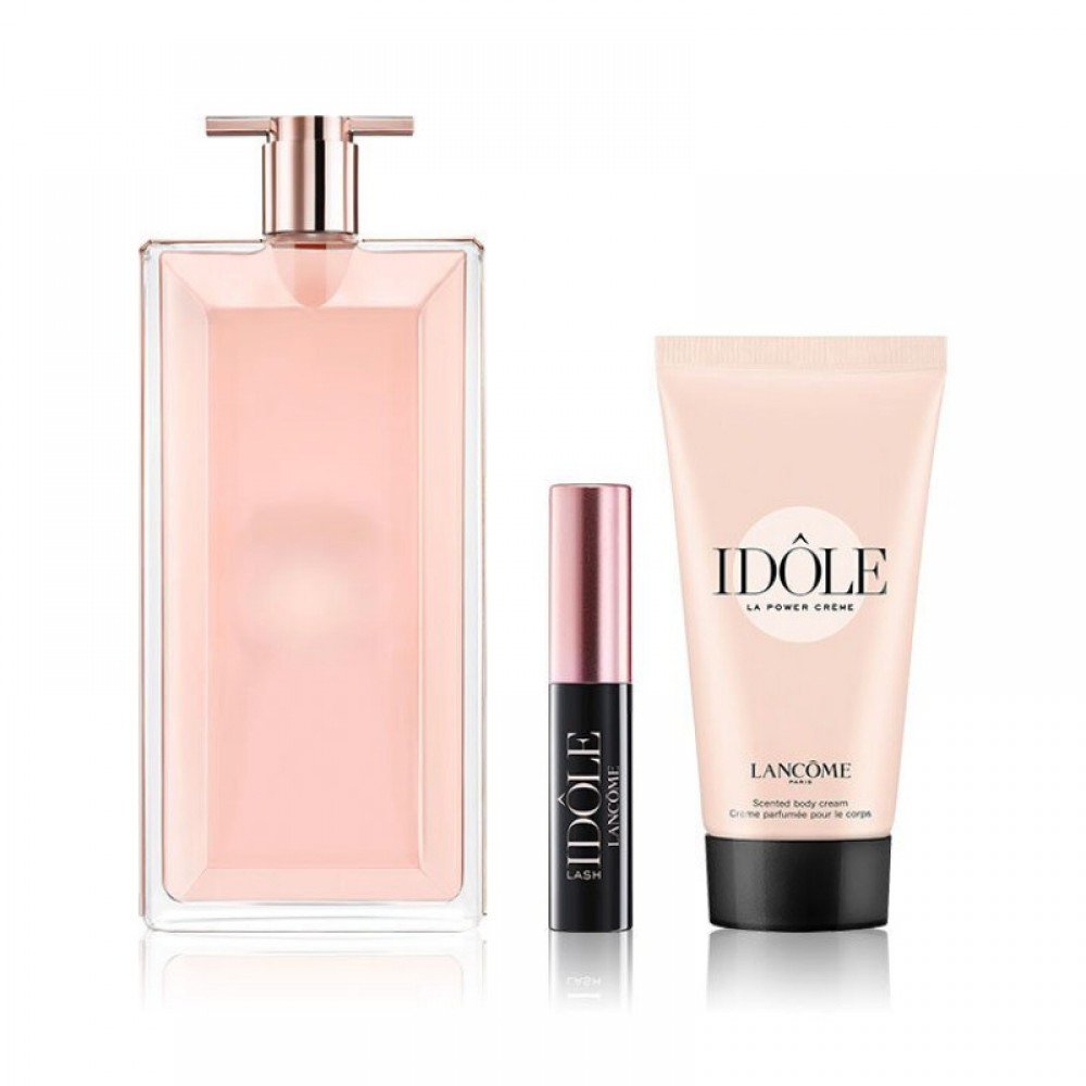 طقم لانكوم ايدول النسائي لو بارفيوم(عطر 50مل+ماسكارا 2.5مل+كريم 50مل) طقم لانكوم ايدول النسائي لو بارفيوم(عطر 50مل+ماسكارا 2.5مل+كريم 50مل)