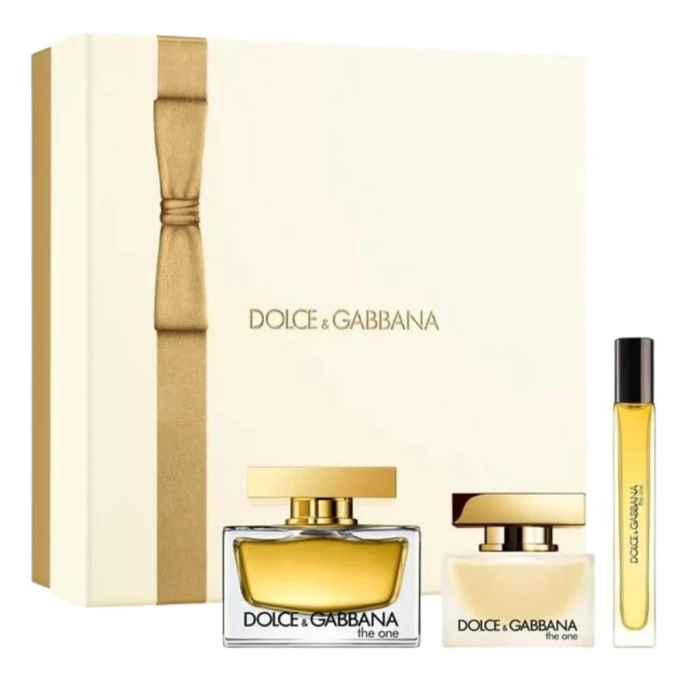 طقم دولتشي آند غابانا ذا ون أو دو بارفيوم 75 مل + معطر شعر 30 مل +عينه جيب  10 مل